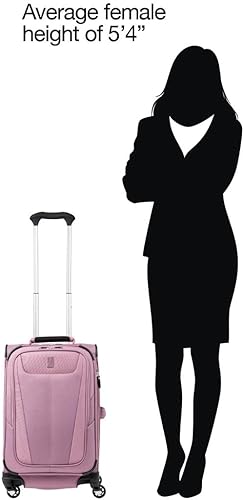 Miniatura 154 de Travelpro Maxlite 5 - Juego de 2 piezas de equipaje de mano de tela, expandibles con 4 ruedas giratorias, bolso blando para debajo del asiento, Negro