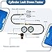 Handor Cylinder Leak Down Tester Kit Dual Pressure Gauges Engine Compression Leakdown Detector Leakage Test Set for Gasoline Engine Leak Detection Tester Kit Piston Ring Valve Head Gaskett