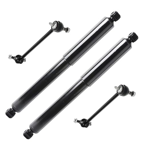 Image of Detroit Axle - Rear Shock Absorbers + Sway Bar End Links Replacement for 2000 2001 2002 2003 2004 Nissan Frontier Xterra - 4pc Set