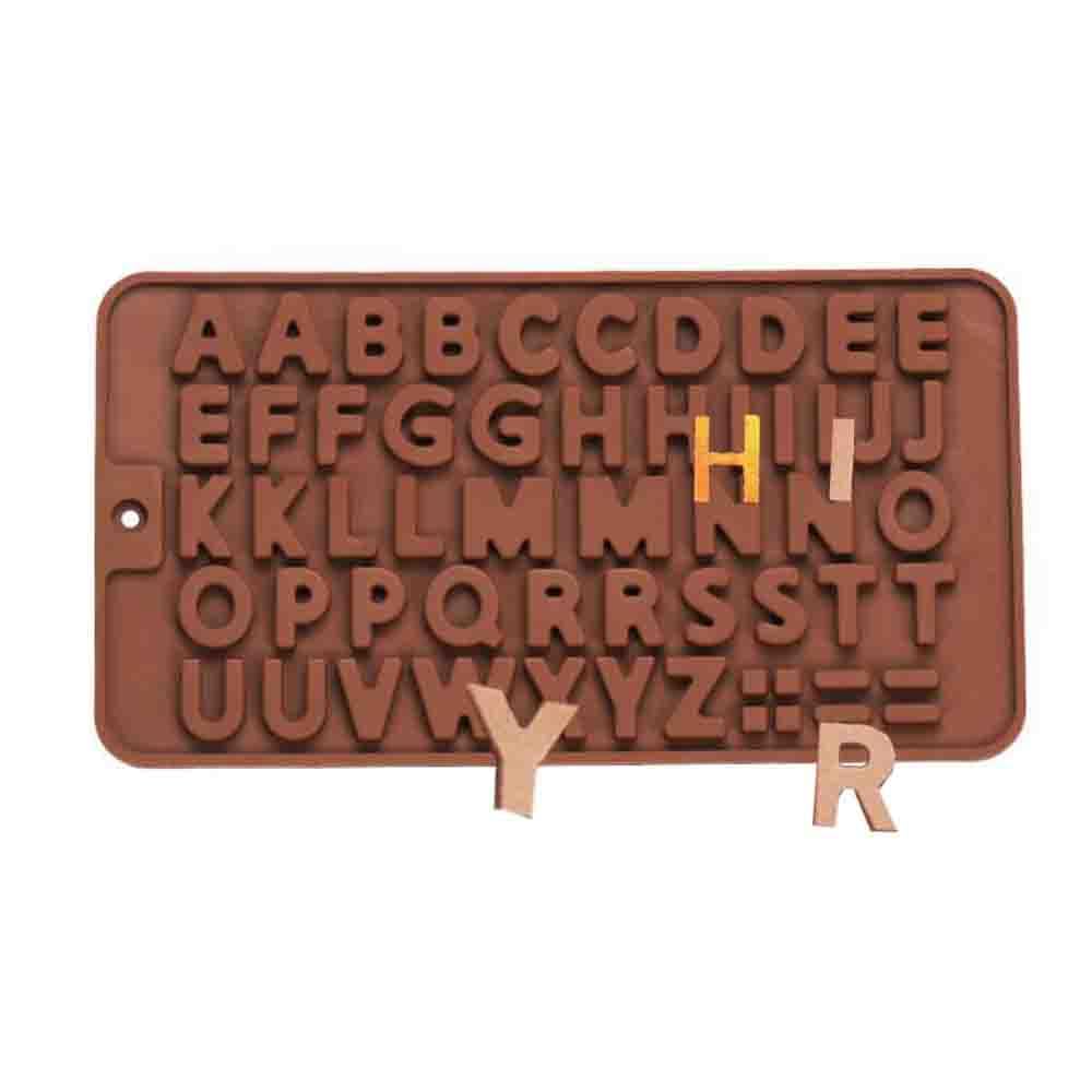 SenzooeDIY Alphanumeric Flower Digital Alphabet Decorative Cake Chocolate Mould (Letter)
