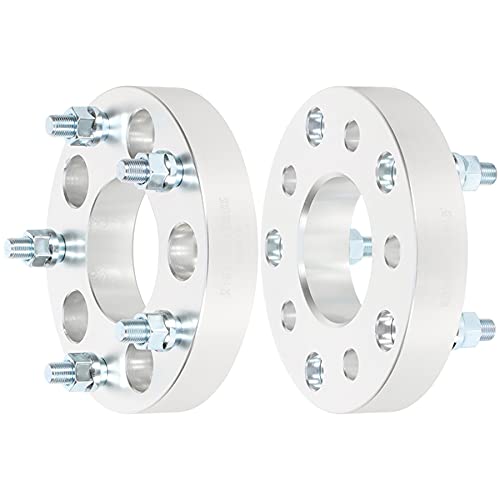 ECCPP 2X 5 Lug 5x5 to 5x5.5 Wheel Spacers Adapters 1.25" 5x127 to 5x139.7 78.3mm fits for Express 1500 for Tahoe with 1/2" Studs