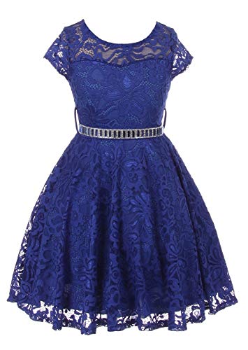 Image of iGirlDress Little Girls Floral Lace Flower Girls Dresses sizes2-14