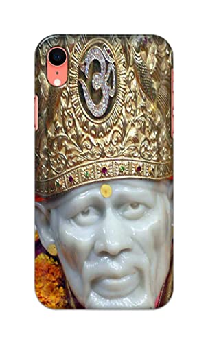 Image of PRINTFIDAA Sai Baba Lord Shiridi Great God Hinduism Hindu Religious Printed Designer Hard Case for Apple iPhone XR (6.1 inch), A2105, A1984, A2107, A2108 Back Cover -(e) RPM1005