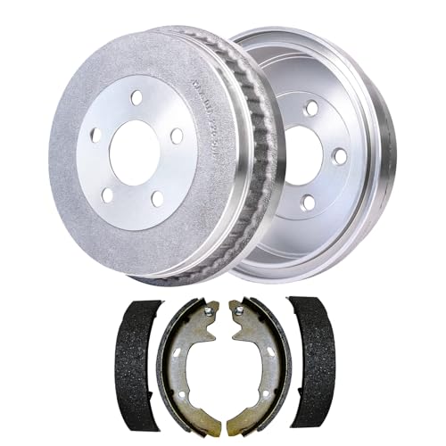 Image of Detroit Axle - Rear Brake Kit for 2001-2007 Ford Taurus | 2001-2005 Mercury Sable, Brake Drums Brakes Shoes 2002 2003 2004 Replacement