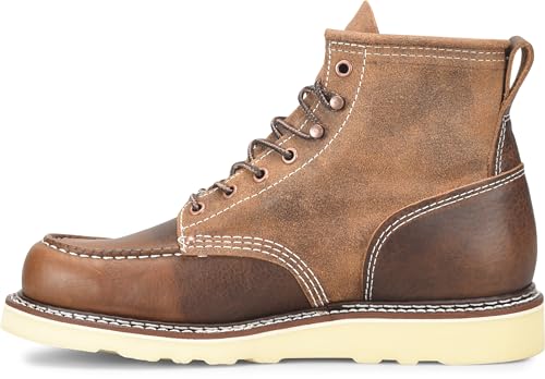 Carolina Men's 6" AMP Roughout Soft Toe Wedge Work Boot - Durable, Slip-Resistant Sole, Comfortable Cushioning, Premium Leather3