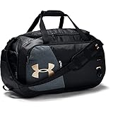 Under Armour Undeniable Duffle 4.0, Black (002)/Metallic Gold, Medium