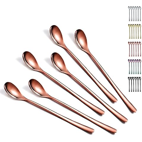 Evanda Rose Gold Iced Tea Spoons Set Cover