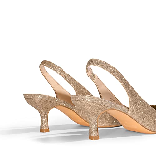 DREAM PAIRS Women’s Closed Toe Kitten Heels Pointed Toe Slingback Low Heels Dress Bridal Wedding Pumps Shoes4