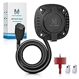 MICTUNING 15A 20 Inch AC Port Plug with Heavy Duty Integrated Extension Cord with Water Resistant