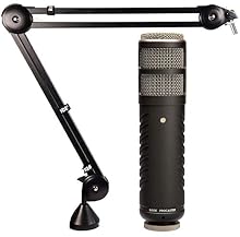 Dynamic large diaphragm capsule with high output level Body noise reduction thanks to elastic suspended capsule Robust metal housing; integrated pop filter High quality broadcast quality + Rode PSA-1 table microphone arm