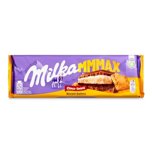 Milka MMMAX Choco Swing Tableta Grande Chocolate Leche, Galleta, y Cacao, 300g
