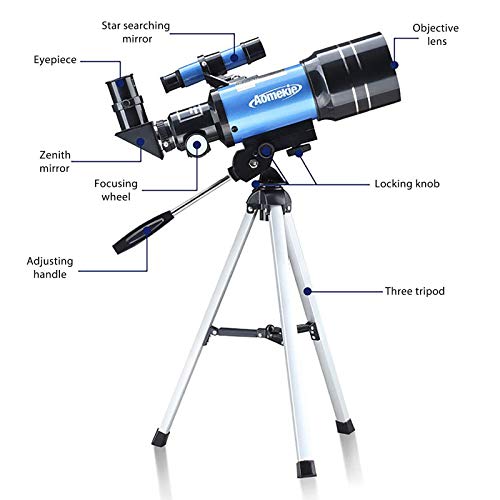 Telescopio astronómico refractor 70 mm para principiantes miniatura 5