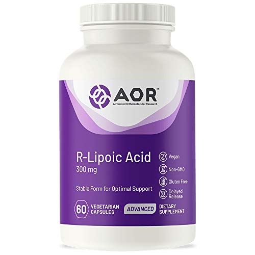 AOR, High Dose R-Lipoic Acid, Healthy Aging Antioxidant to Support Metabolic and Neurological Systems, 300 mg, Delayed Release, 60 capsules (60 servings)