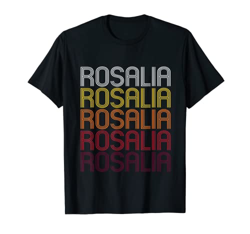 Rosalia Retro Wordmark Pattern - Camiseta estilo vintage Camiseta