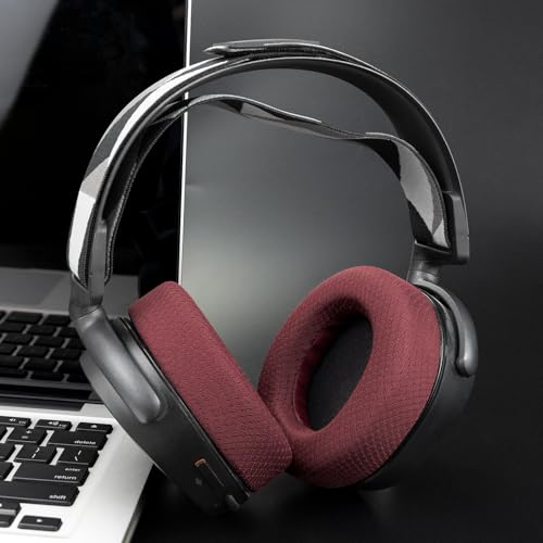 Image of SOULWIT Earpads Replacement for SteelSeries Arctis 1 /3 /5 /Arctis 7 /7+ /7P /7P+ /7X /7X+ /9 /9X /Pro /Prime(Do Not Fit Any Arctis Nova) Headset, Ear Pads Cushions with High-Density Foam (Arctis MF Burgundy) | Also for Arctis 7 /7+ /7P /7X, Arctis Pro, Arctis 9 /9X, Arctis 5 /3 /1, Arctis Prime - Ear Pads Cushions Replacement