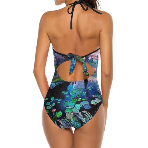 Costume de natation galbant effet peinture résistant au chlore - 2