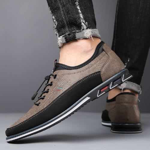 Image of Men's Oxford Business Casual Shoes Office Loafers Dress Comfort Driving Shoes