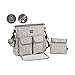 Walking Mum Stars Be - Bolsa canastilla, unisex, color gris