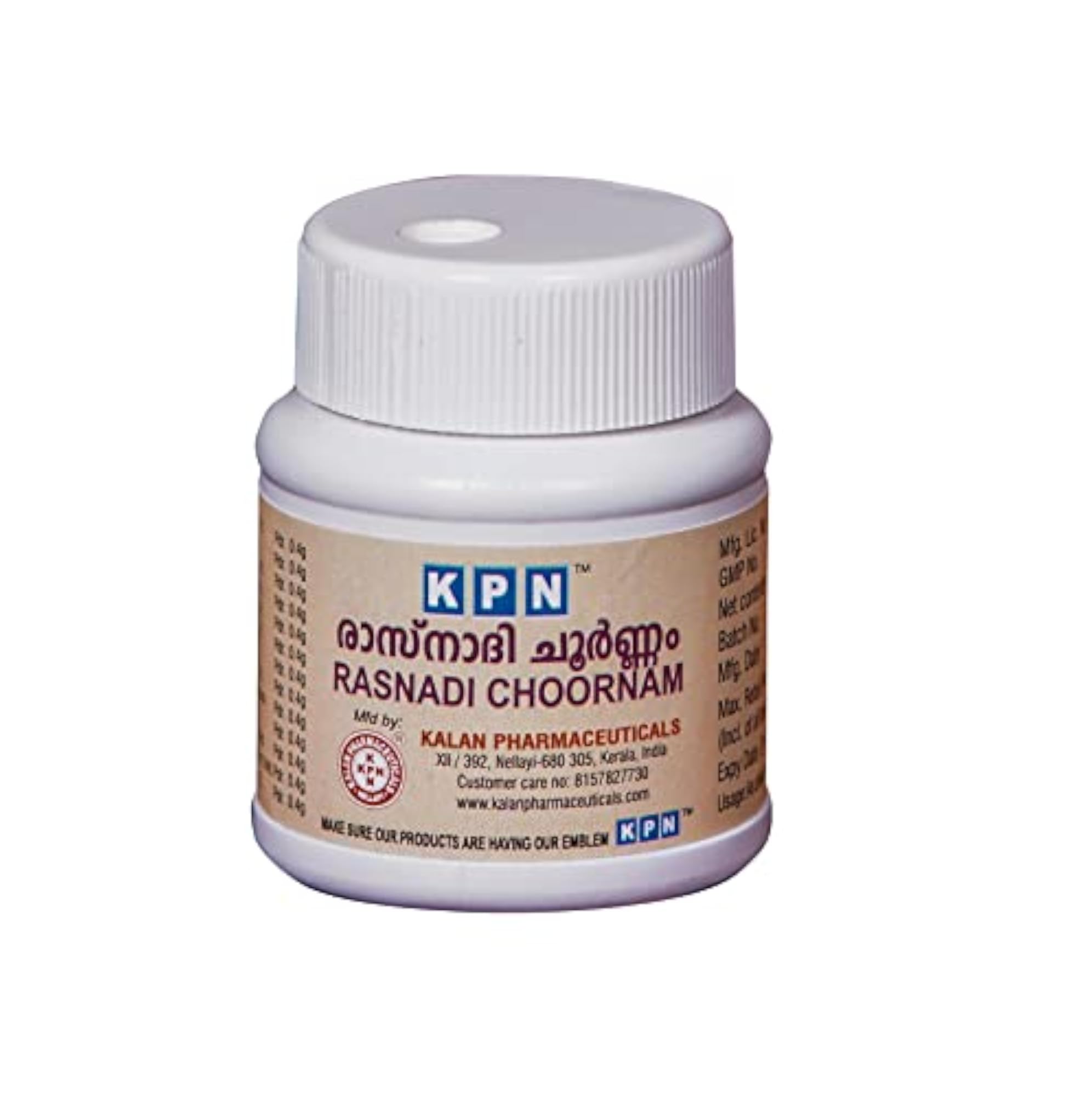 KPN Rasnadi Choornam Herbal Powder, Pack of 6