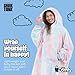 THE COMFY Dream | Oversized Light Microfiber Wearable Blanket, One Size Fits All, Seen on Shark Tank