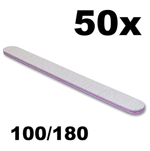 Lime à ongles professionnelle pour faux ongles et manucure gel grain 100/180