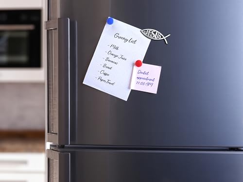 Imán Decorativo Grande de Pez Cristiano Ichthys para Refrigerador miniatura 2