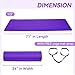 Fitvids All Purpose 1/2-Inch Extra Thick High Density Anti-Tear Exercise Yoga Mat with Carrying Strap, Purple