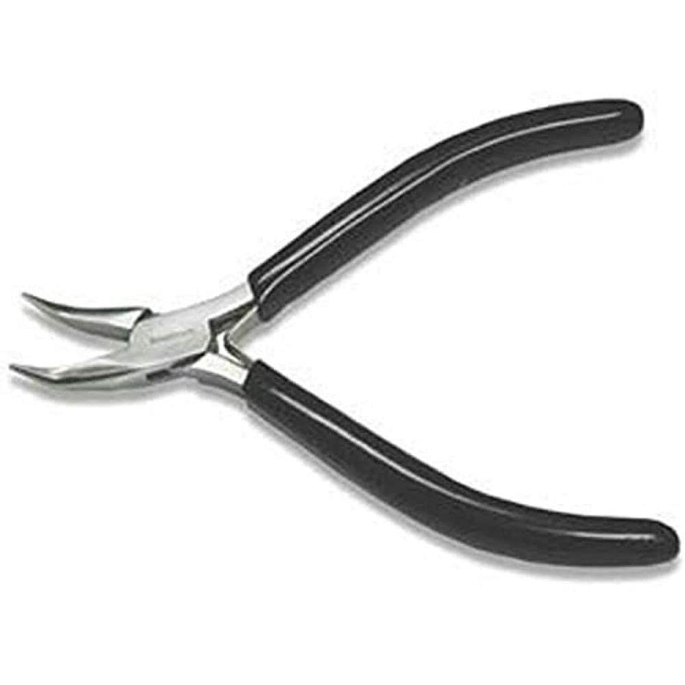Diy Crafts CT-DIY-HI-27952 Bent Nose Pliers 4.5 Inch Long Mini Jeweller's Pliers, Nose Pliers, # 2 (Multicolor)