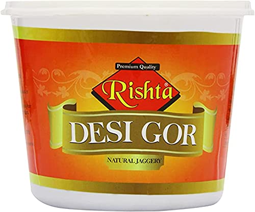 RishtaDesi Gor 1.8kg (Pack of 2) – Pure Natural Jaggery – Used In Sweet And Savoury Dishes– Made From Sugar Cane