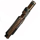 FLORE Billard Queuetasche 5-Loch Pool Queue Tasche Oval Tragetasche Für Billardqueue Leichte Tragbare Pool Queue Koffer Für 1/2 Snooker Billard Stick Rod (Color : Brown)