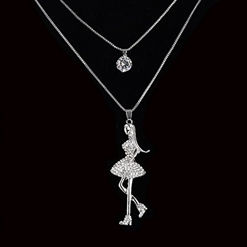Stylish Long Chain Pendant Necklace