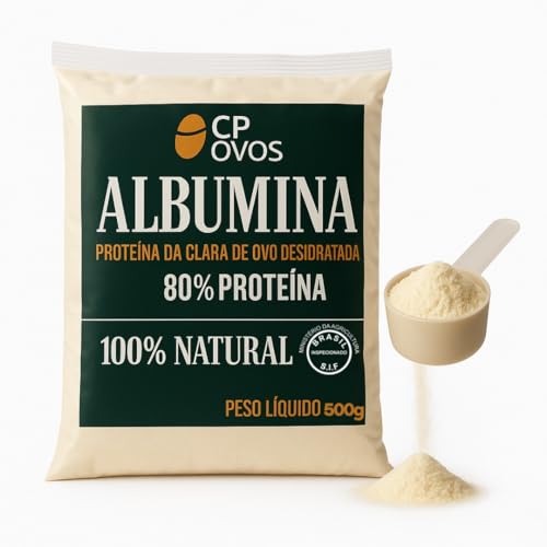 Albumina CP Ovos - 80% Proteína - Suplemento Natural 500 gramas