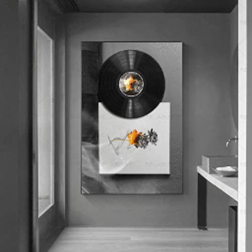 Toile musique nordique vintage dsdsgog pour creer une ambiance retro chic dans votre salon