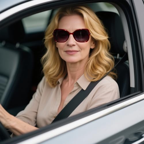 FEISEDY Womens Polarized Sunglasses, Trendy Elegant Colored Frame for Ladies, UV400 Protection B27603