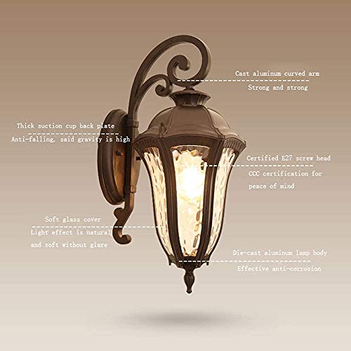 Aplique decorativo de aluminio WQHPLMD con casquillo E26 E27 de alta gama 6