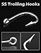 BLUEWING Tuna Feather Daisy Chain Fishing Teaser Lure with 4in Feathered Trolling Squids and Stainless Steel Hook Big Game for Tuna Mahi Wahoo Marlin, Yellow/Green