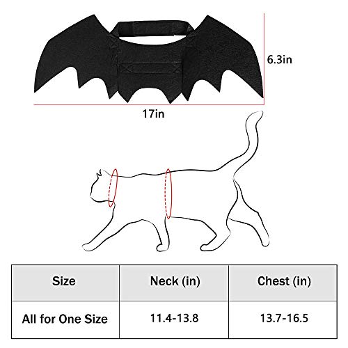 Cat Halloween Costume Bat Wings Pet Apparel Halloween Party Dress Up Accessories For Cat Small Dogs Puppy Kitty Kitten Boy Or Girl #TOP4