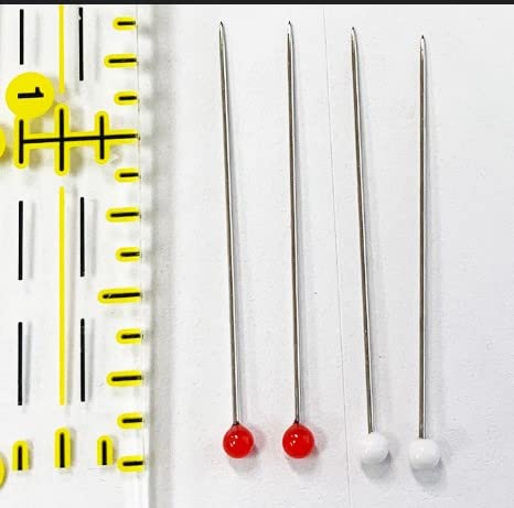 Japanese Hand Sewing Notions - Little House Japanese Long Pins (80) with Wooden Tube