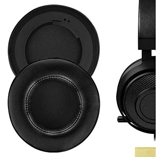 Geekria QuickFit Replacement Ear Pads for Razer Kraken 7.1 Chroma V2 USB Gaming Headset Headphones Ear Cushions, Repair Parts (Black)