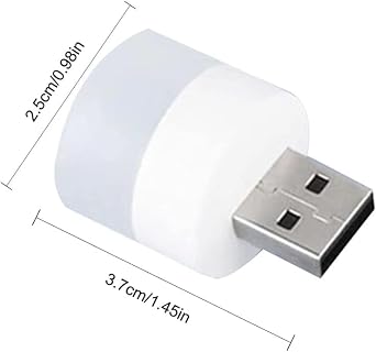GüncelÇarşı Usb Led Küçük Beyaz Işık Lamba, Koridor, Tuvalet, Oturma, Çocuk Odası için Rehber Gece Aydınlatma Lambası, Enerji tasarruflu Çok Ekonomik Aydınlatma [Enerji Sınıfı A+++]