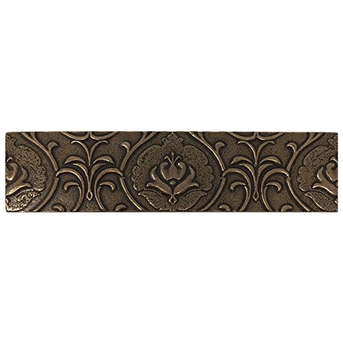 Resin Bronze Metallic Look Pack of 3 Pieces 2'' x 8'' Liner Trim Border Wall Tile for Kitchen Backsplashes & Bathroom Walls (Bronze)