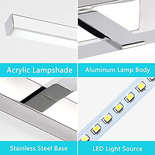 Applique LED miroir de salle de bain 12W lampe frontale meuble toilette 50cm - 5