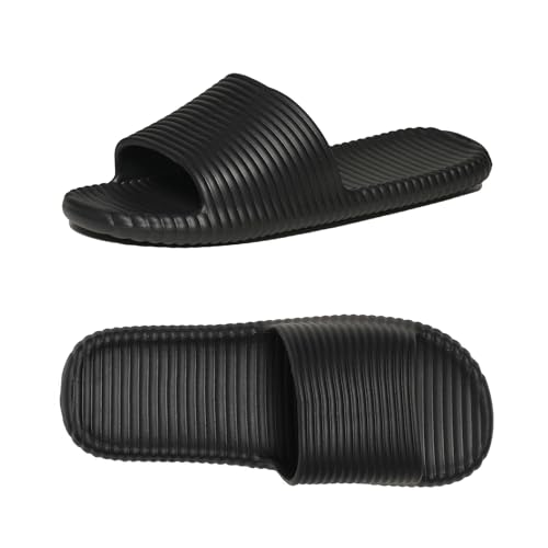 Shower Shoes for Women's Men's Home Slides Quick Drying Non-Slip Indoor Outdoor Slipper for Spa Gym Pool Beach Sandal