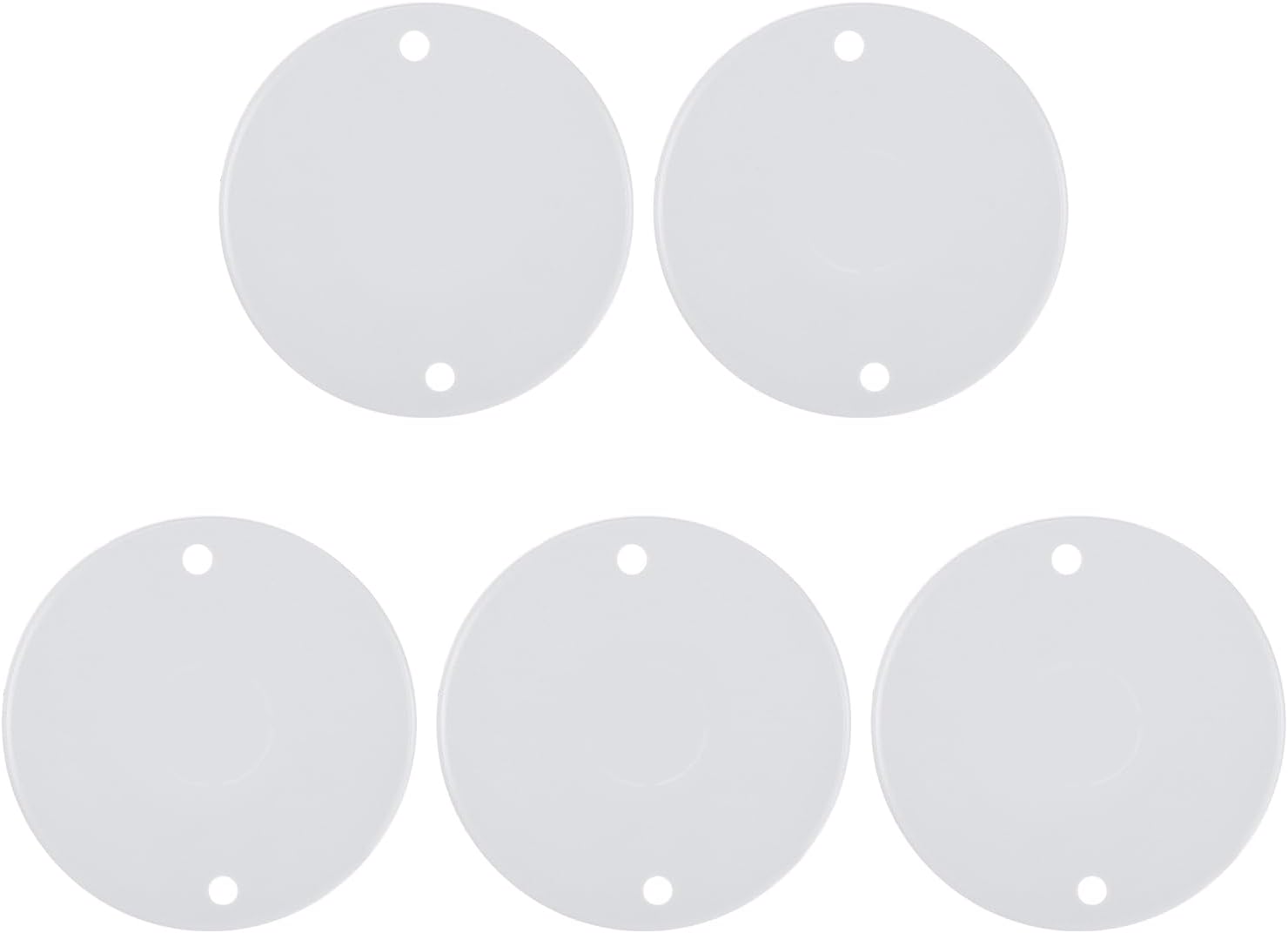 MECCANIXITY 5Pcs PVC Conduit Lid Round Junction Box Cover PVC Round Circular Box Lids 65mm OD for Conduit Box