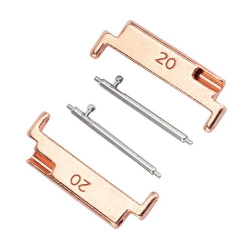 Fafeims Adaptateur de Bracelet de Montre en Métal Durable pour Interface de 20 Mm à 22 Mm, Facile à Serrer et à Retirer, adapté à Divers Bracelets de Montre, 1 Paire de Barres à Ressort de