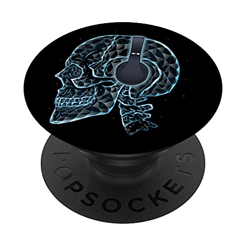 Cuffie DJ Skull Deejay Music Party Giradischi Techno Pop PopSockets PopGrip Intercambiabile