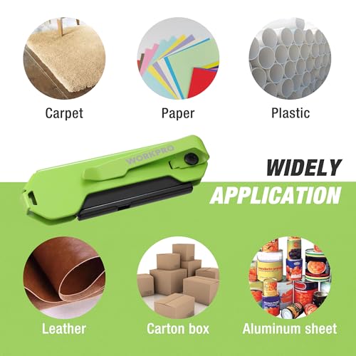 WORKPRO EDC Folding Utility Knife, Mini Box Cutter with Quick Open Axis Lock, Quick Change Blade Razor Knife, Foldable Small Pocket Knife with Belt Clip by WORKPRO - Image 8
