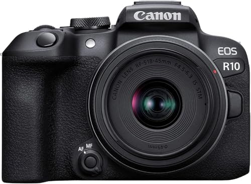 Canon EOS R10 + RF-S 18-45mm IS STM Lens - Compact Mirrorless Dig...