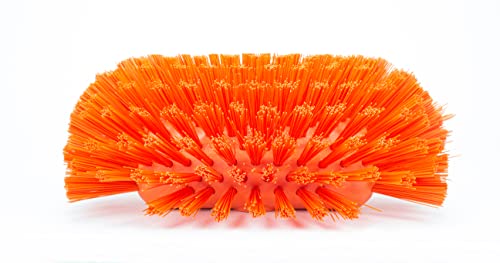 Image of SPARTA Kettle Brush, Essential Scrubber with Flared Head for Cleaning Tanks and Kettles, 5.5 inch x 9.5 inch, Orange