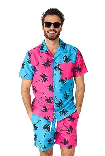 Ensemble de vêtements de plage 2 pièces chemise et short d'été OppoSuits